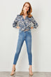 Blue High Waist Slim Fit Jeans