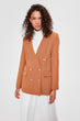 Camel Bone Button Detail Jacket