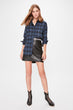 Navy Blue Plaid Shirt