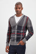 Male Plaid Cardigan New
