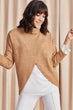 Women Wraped Garnili Turtleneck Sweater