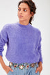 Lilac Bicycle Neck Beard Yarn Sweater