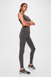 Anthracite Seamless Jacquard High Waist Sports Leggings