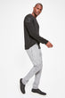 Gray Men 'S Waist and Elasticized Pockets Detailed New Sweatpants