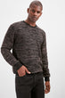 Male Bicycle Neck Textured Knit Sweater New