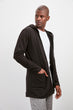 Male Hooded Front Zipper Pocket Detail New-Cardigan