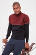 Burgundy Men 'S Sweater Panelli Sweater New