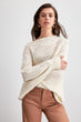 Mesh Detailed Knitwear Sweater