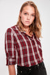 Burgundy Plaid Shirt