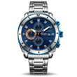 Stainless Steel Business Wrist Watch for Men