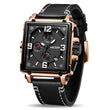 Leather Military Wrist Watch