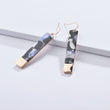 Rectangle Geometric Acrylic Resin Pendant Earring for Women