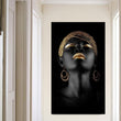 Black Woman on Canvas