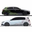 1 Set Camo Style Camouflage Side Stripe Stickers