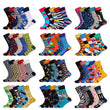5Pairs/lot Men Socks (60 Colors) with Gift Box