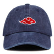 Washed denim Dad Hat Akatsuki Logo