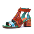 Retro Genuine Leather Bohemian Women Sandals