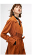 Women's autumn new simple loose tie trench coat