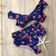 Floral Print High Waist Bikini Sets