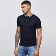 Men Knitted Polo-shirt