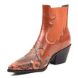 Pointed Toe, Microfiber, Retro, Real Leather Ankle Boots